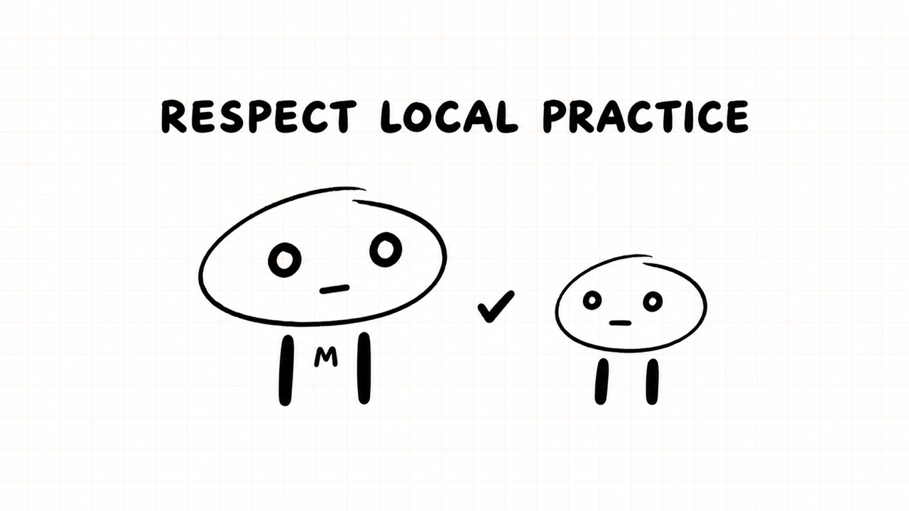 RESPECT LOCAL PRACTICE