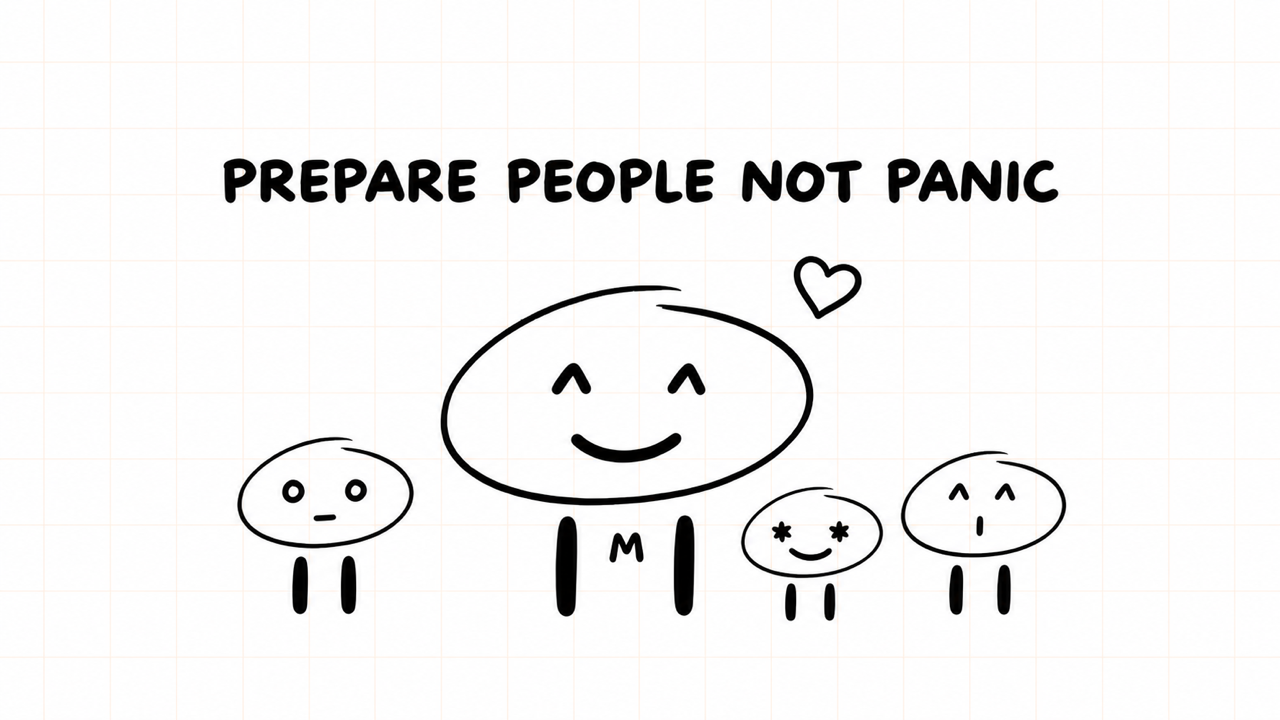 PREPARE PEOPLE NOT PANIC