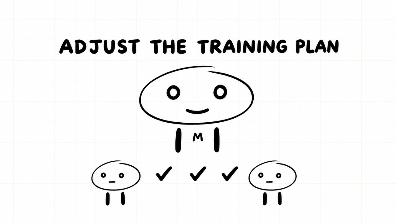 ADJUST THE TRAINING PLAN