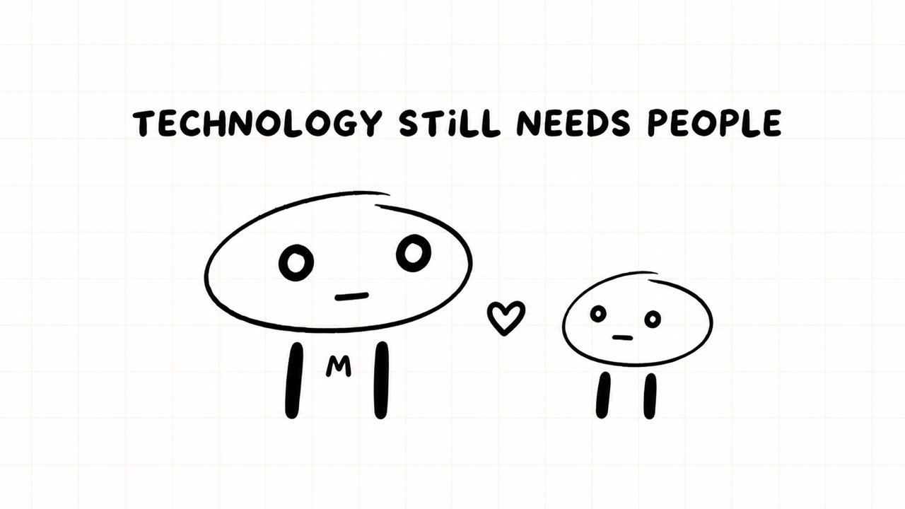 TECHNOLOGY STILL NEEDS PEOPLE