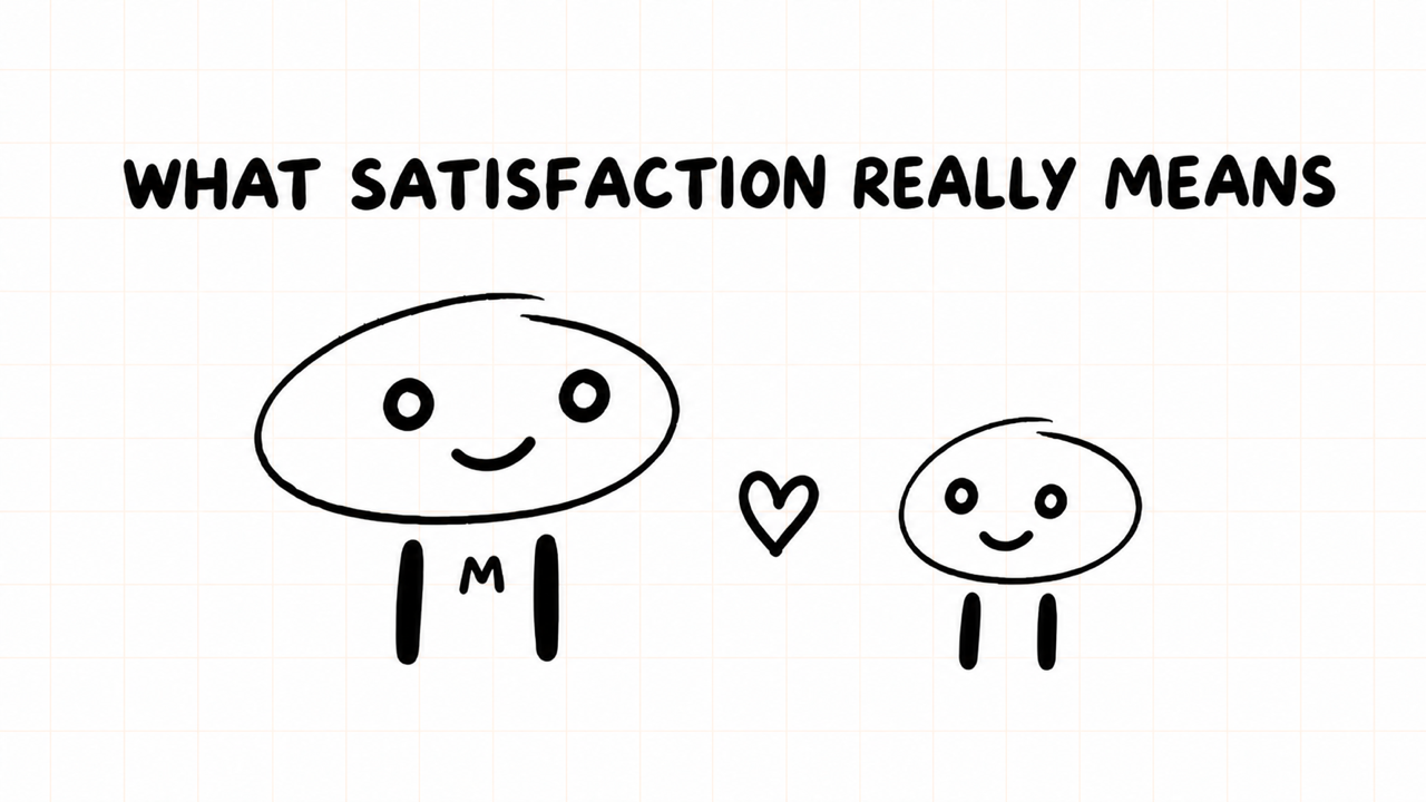 WHAT SATISFACTION REALLY MEANS
