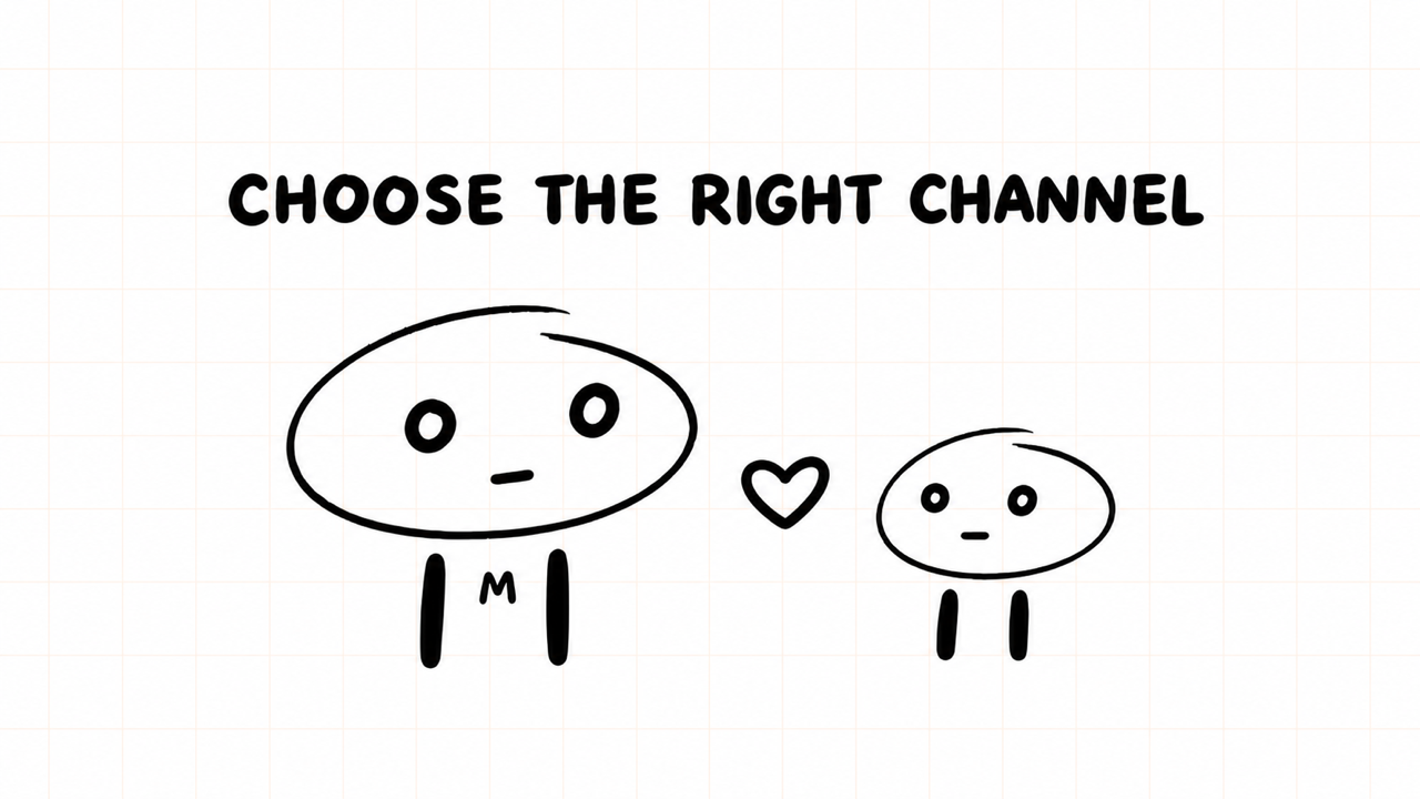 CHOOSE THE RIGHT CHANNEL