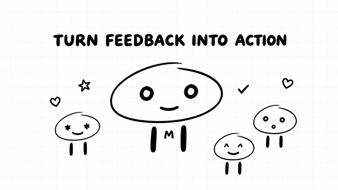 TURN FEEDBACK INTO ACTION