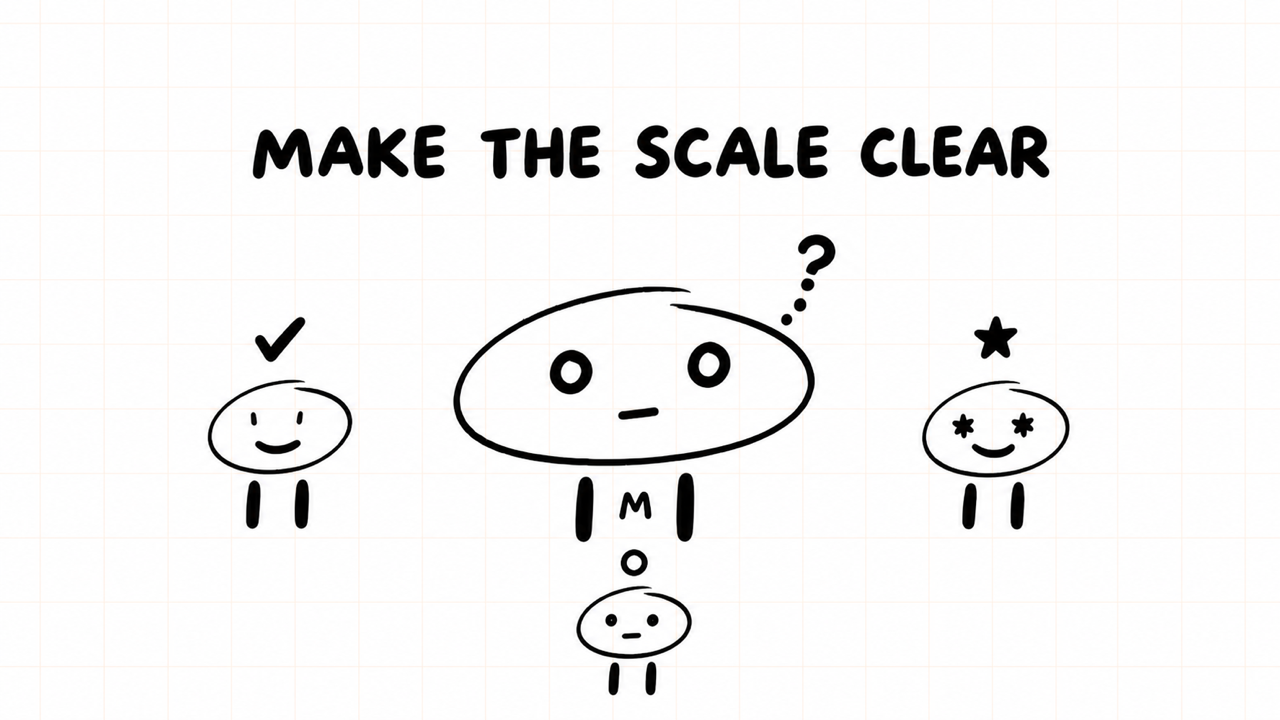 MAKE THE SCALE CLEAR