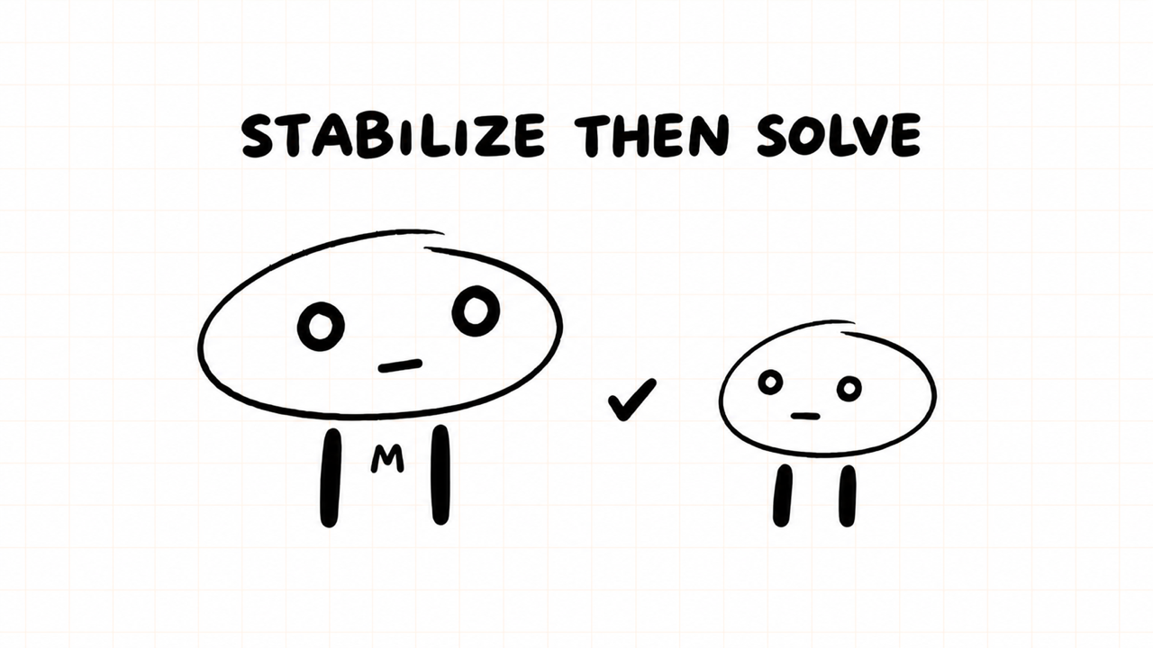 STABILIZE THEN SOLVE