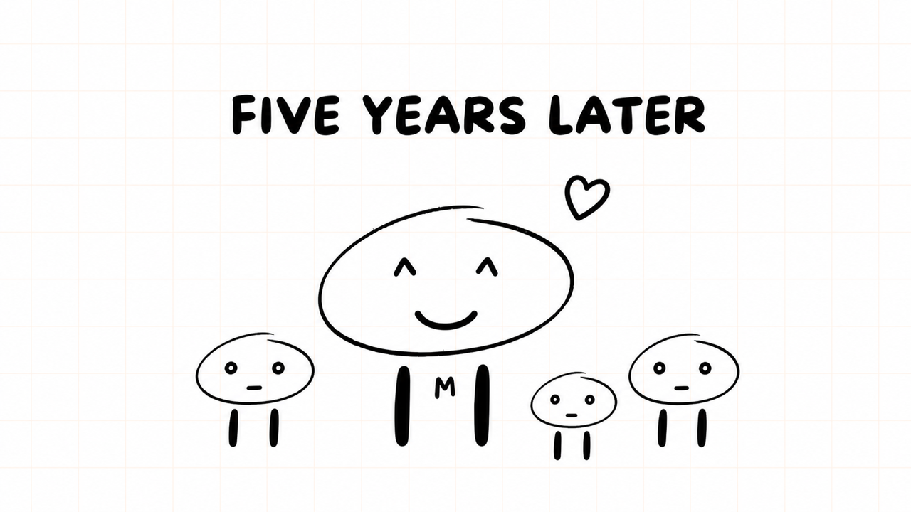 FIVE YEARS LATER