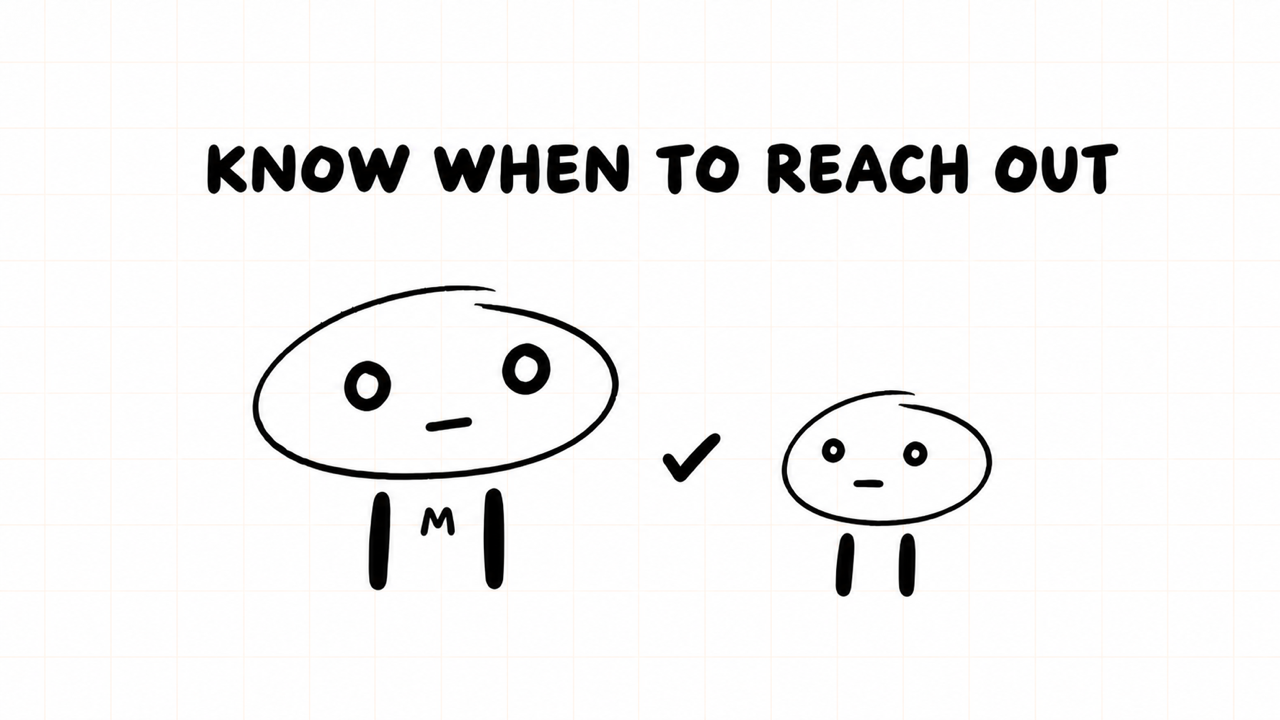KNOW WHEN TO REACH OUT